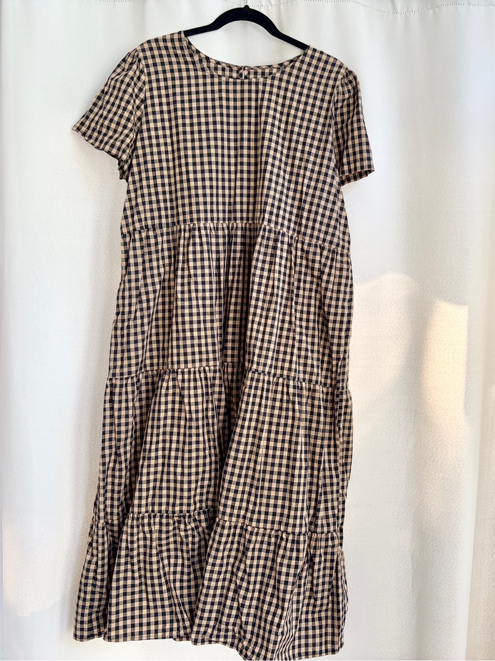 Chalet 2.0 Tiered Dress Coffee Size L